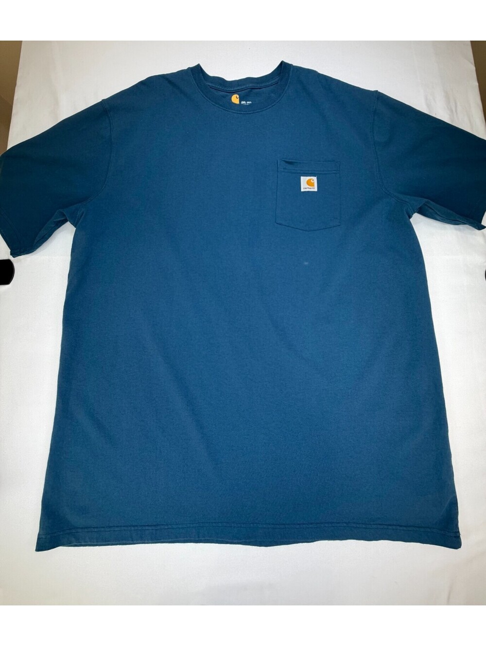 Carhartt Men's T Shirt Short Sleeve Originsl Fit Solid Pocket Size 2XL Blue